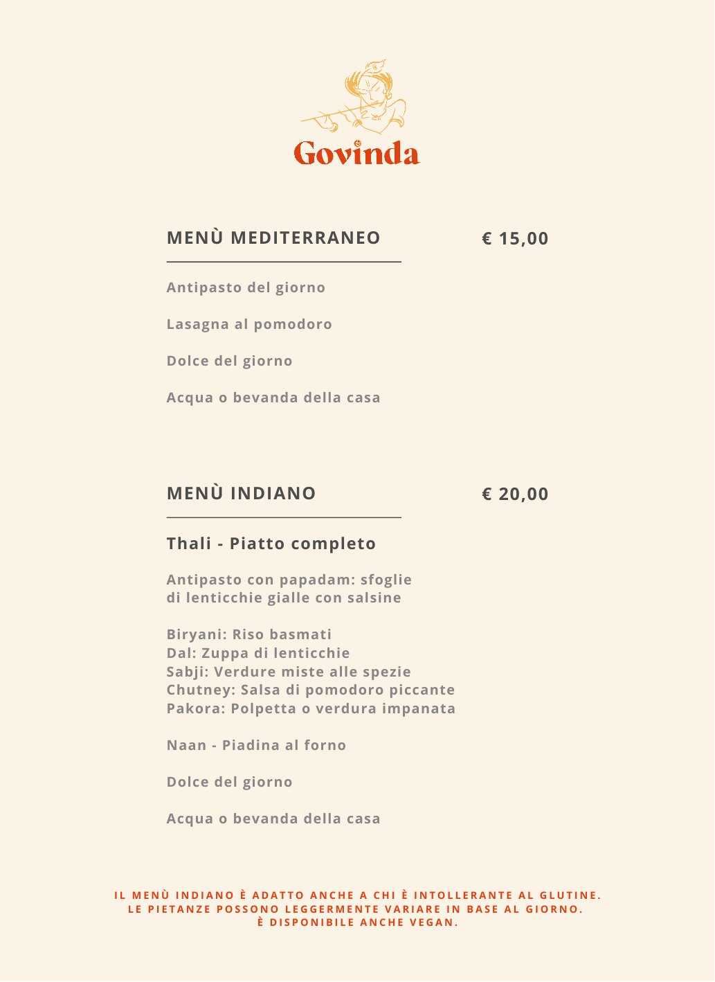Pagina del menu 3